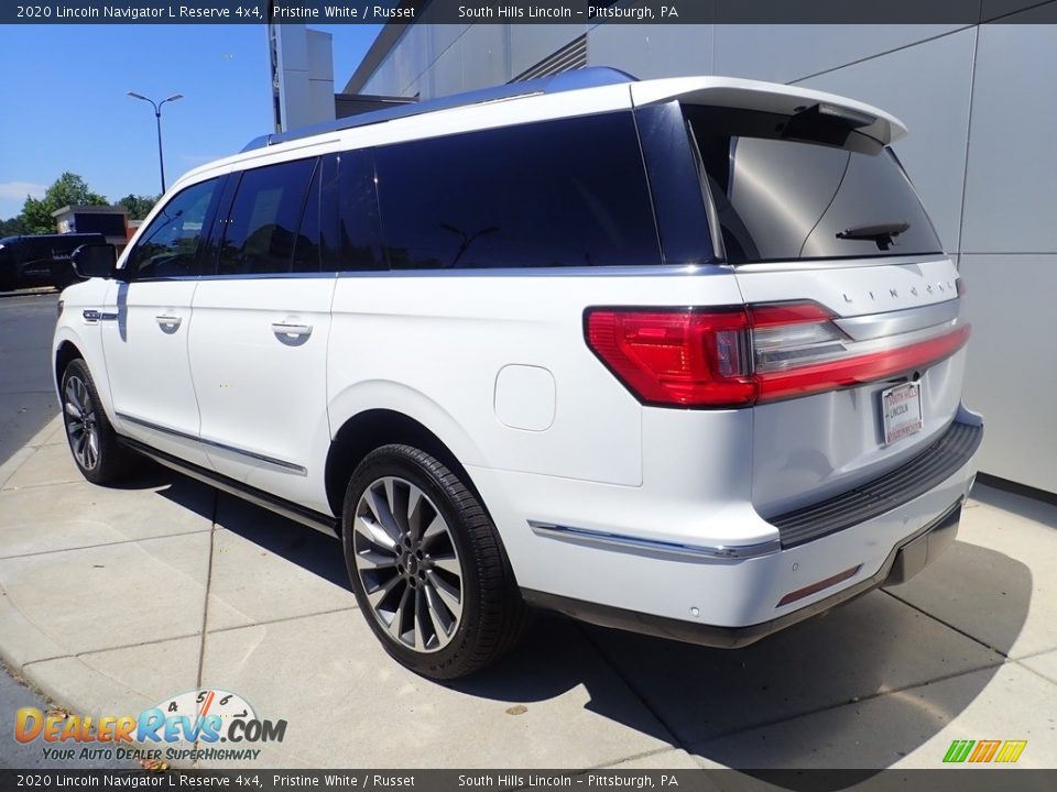 2020 Lincoln Navigator L Reserve 4x4 Pristine White / Russet Photo #3