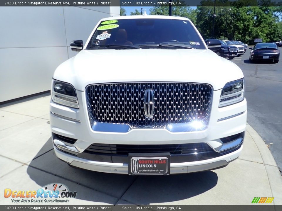 2020 Lincoln Navigator L Reserve 4x4 Pristine White / Russet Photo #8