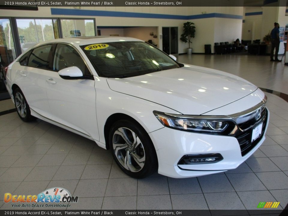 2019 Honda Accord EX-L Sedan Platinum White Pearl / Black Photo #3