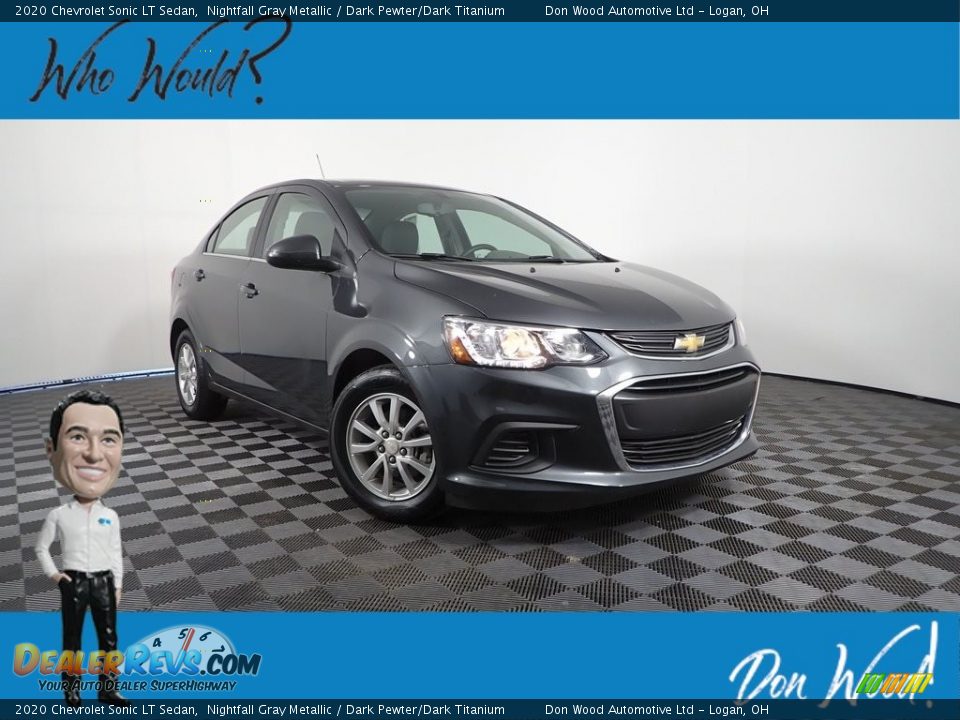 2020 Chevrolet Sonic LT Sedan Nightfall Gray Metallic / Dark Pewter/Dark Titanium Photo #1