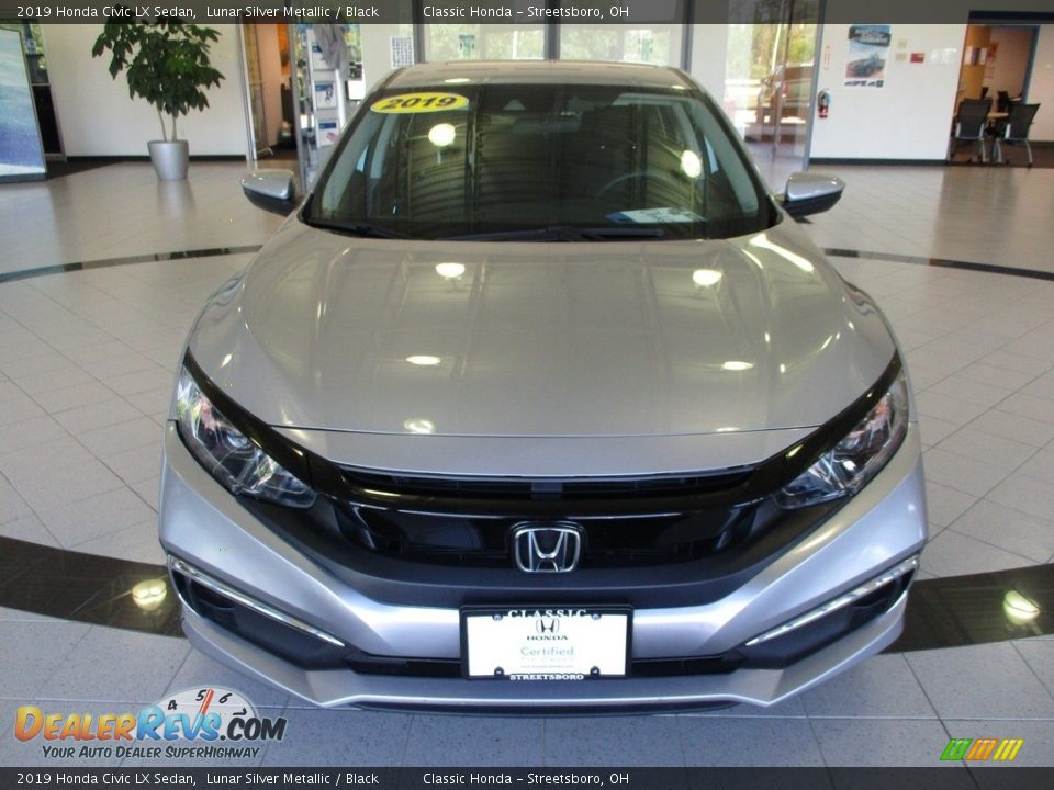 2019 Honda Civic LX Sedan Lunar Silver Metallic / Black Photo #2