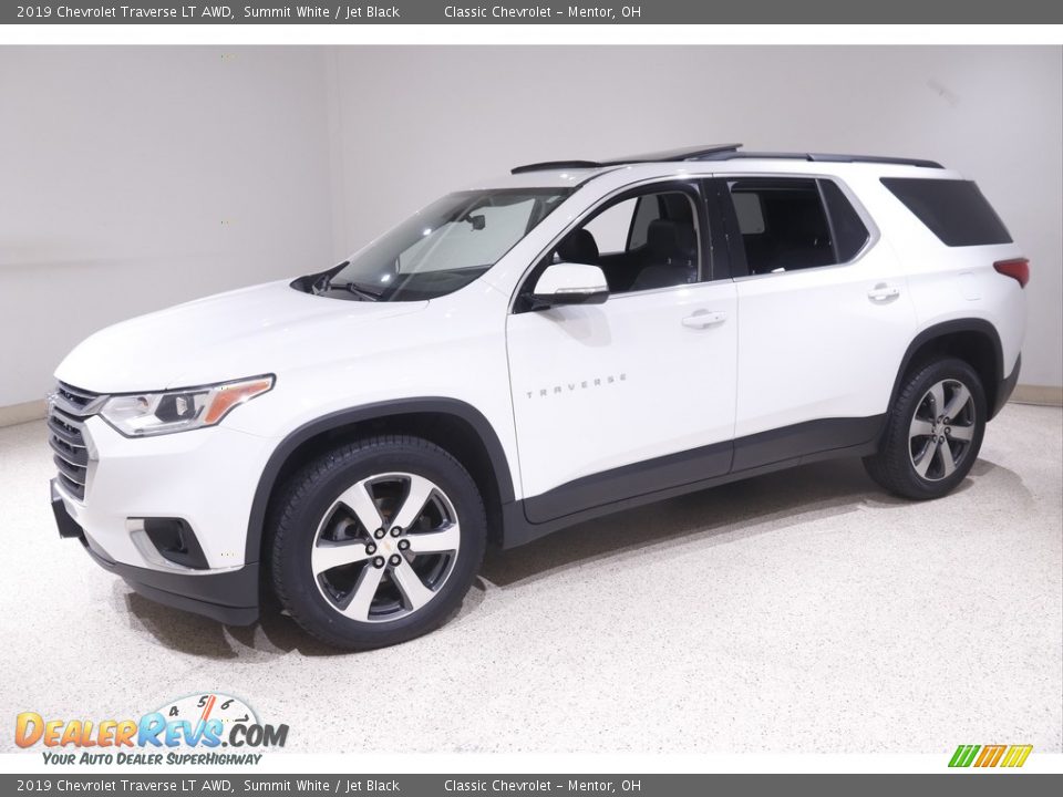 2019 Chevrolet Traverse LT AWD Summit White / Jet Black Photo #3