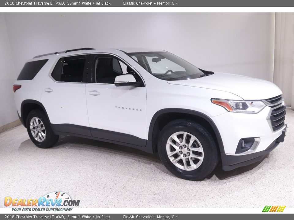 2018 Chevrolet Traverse LT AWD Summit White / Jet Black Photo #1