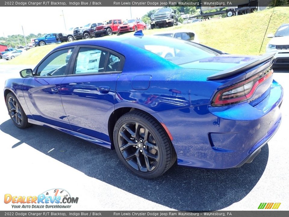 2022 Dodge Charger R/T Blacktop Indigo Blue / Black Photo #3