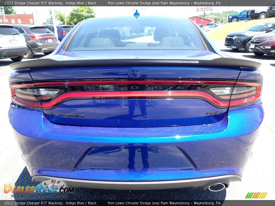 2022 Dodge Charger R/T Blacktop Indigo Blue / Black Photo #4