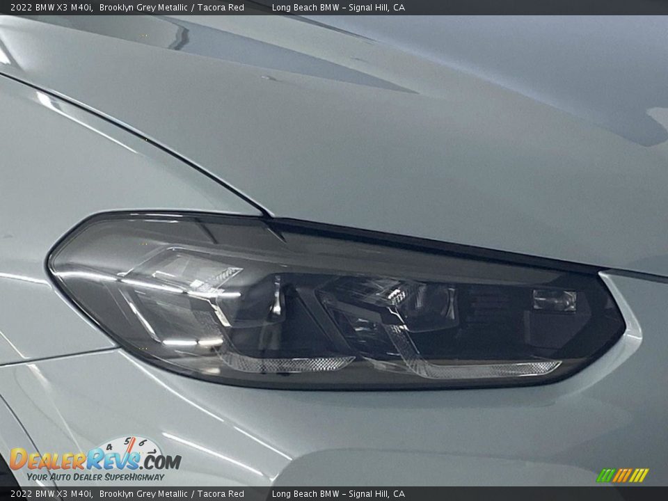 2022 BMW X3 M40i Brooklyn Grey Metallic / Tacora Red Photo #4