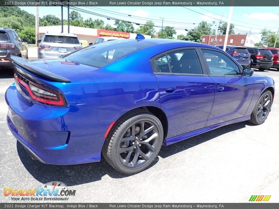 2022 Dodge Charger R/T Blacktop Indigo Blue / Black Photo #6