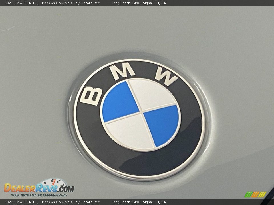 2022 BMW X3 M40i Brooklyn Grey Metallic / Tacora Red Photo #5