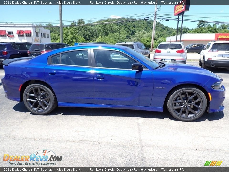 2022 Dodge Charger R/T Blacktop Indigo Blue / Black Photo #7