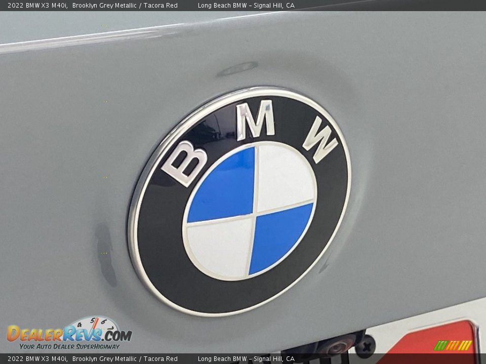 2022 BMW X3 M40i Brooklyn Grey Metallic / Tacora Red Photo #7