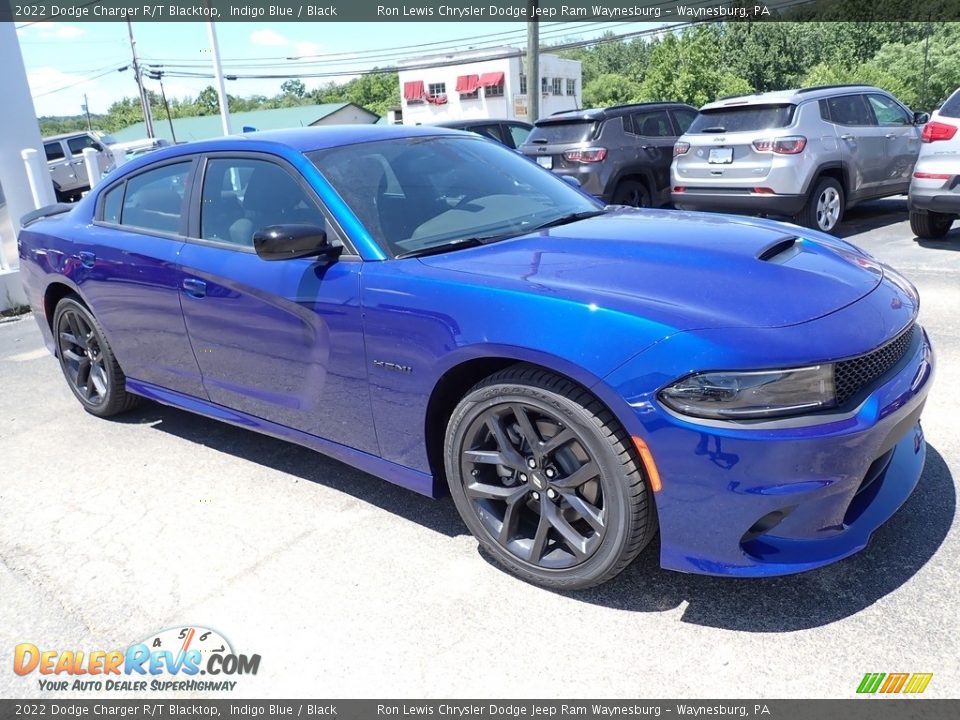 2022 Dodge Charger R/T Blacktop Indigo Blue / Black Photo #8