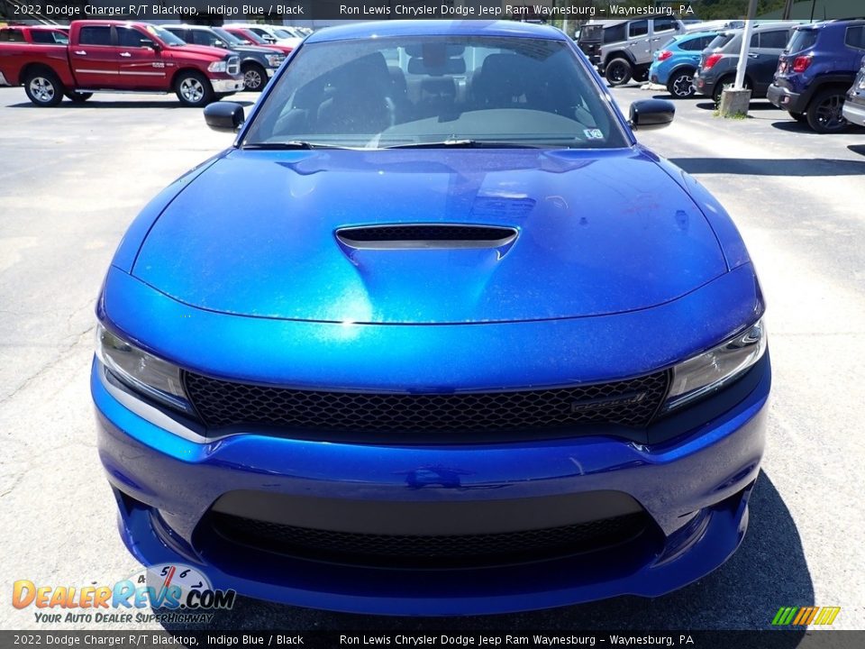 2022 Dodge Charger R/T Blacktop Indigo Blue / Black Photo #9
