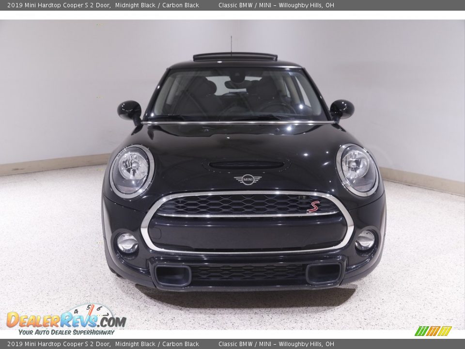 2019 Mini Hardtop Cooper S 2 Door Midnight Black / Carbon Black Photo #2