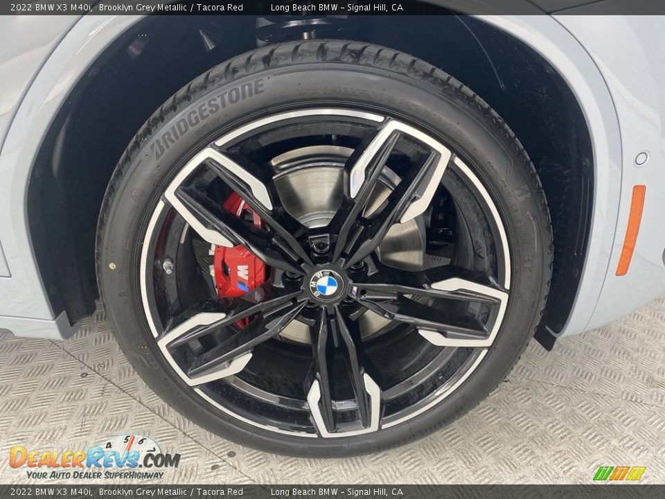 2022 BMW X3 M40i Brooklyn Grey Metallic / Tacora Red Photo #3