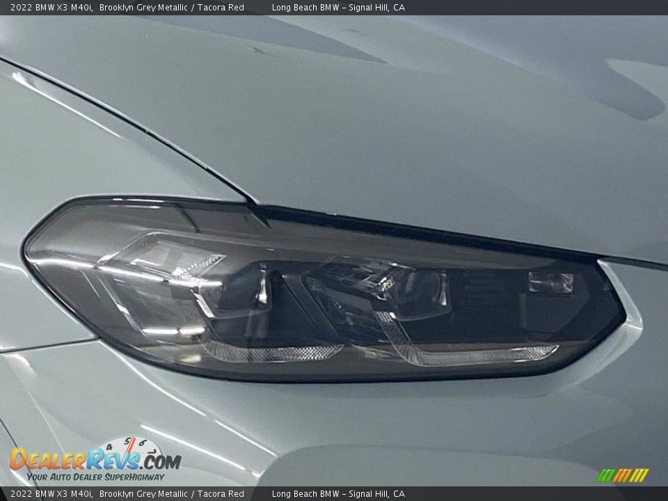 2022 BMW X3 M40i Brooklyn Grey Metallic / Tacora Red Photo #4