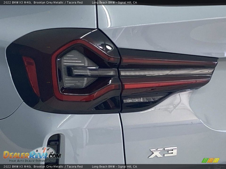 2022 BMW X3 M40i Brooklyn Grey Metallic / Tacora Red Photo #6