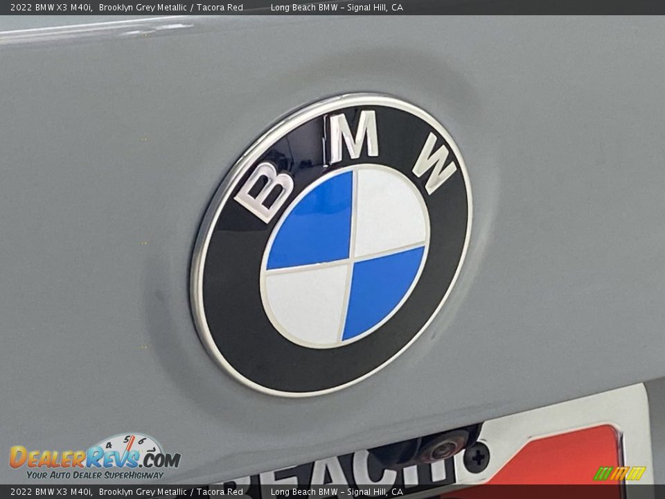 2022 BMW X3 M40i Brooklyn Grey Metallic / Tacora Red Photo #7