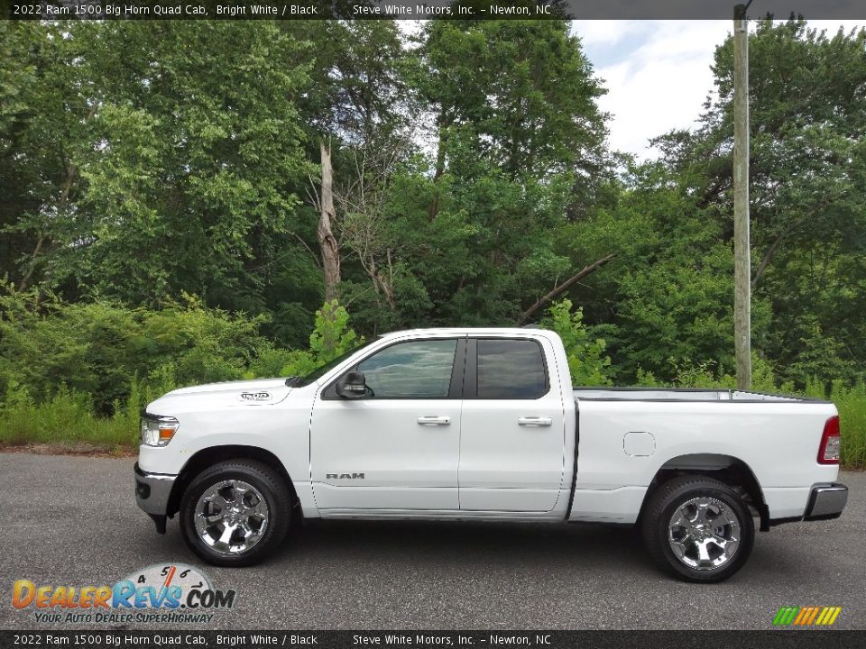 2022 Ram 1500 Big Horn Quad Cab Bright White / Black Photo #1