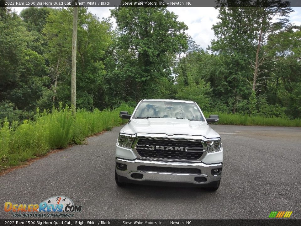 2022 Ram 1500 Big Horn Quad Cab Bright White / Black Photo #3