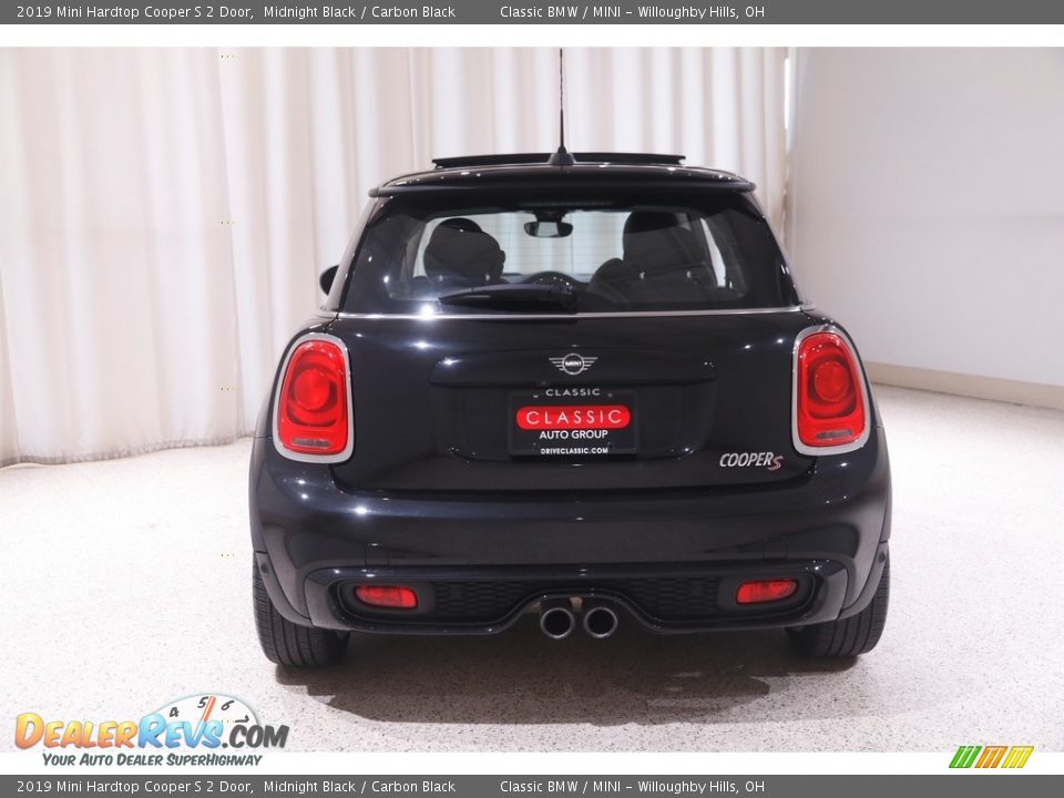 2019 Mini Hardtop Cooper S 2 Door Midnight Black / Carbon Black Photo #18