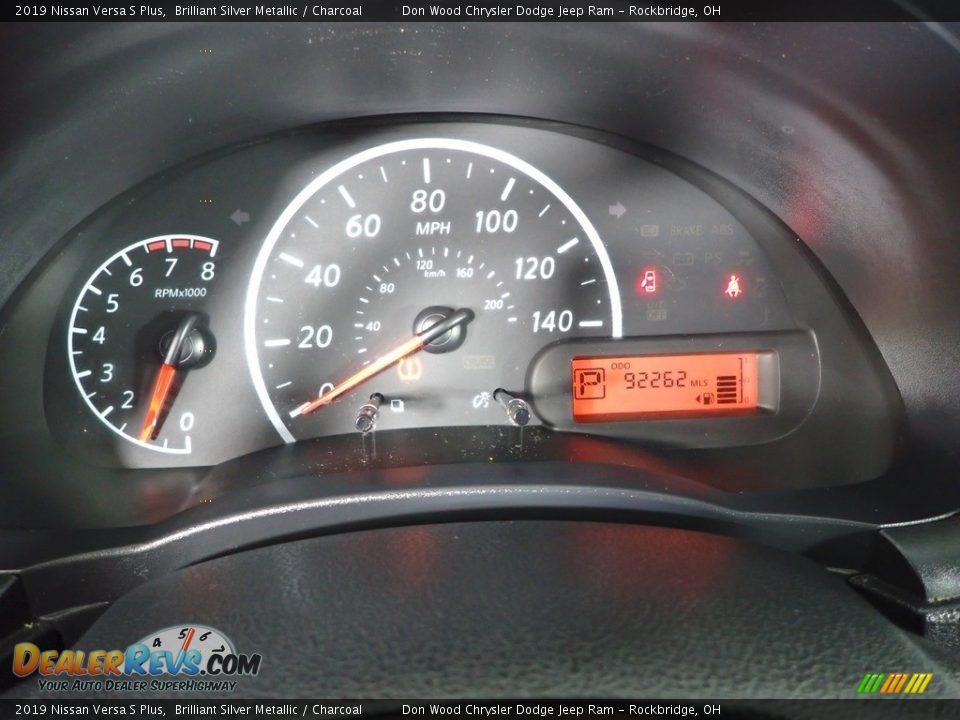 2019 Nissan Versa S Plus Brilliant Silver Metallic / Charcoal Photo #18