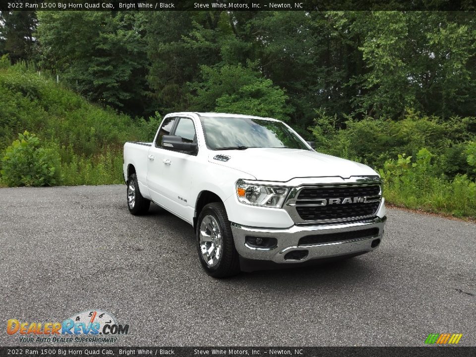 2022 Ram 1500 Big Horn Quad Cab Bright White / Black Photo #4