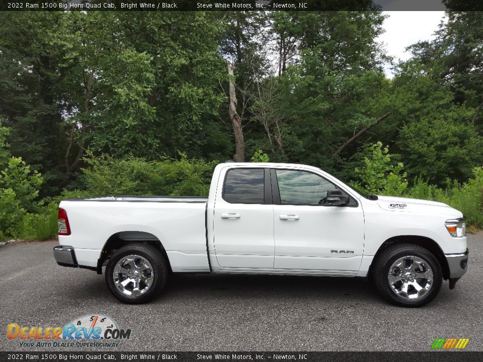 2022 Ram 1500 Big Horn Quad Cab Bright White / Black Photo #5