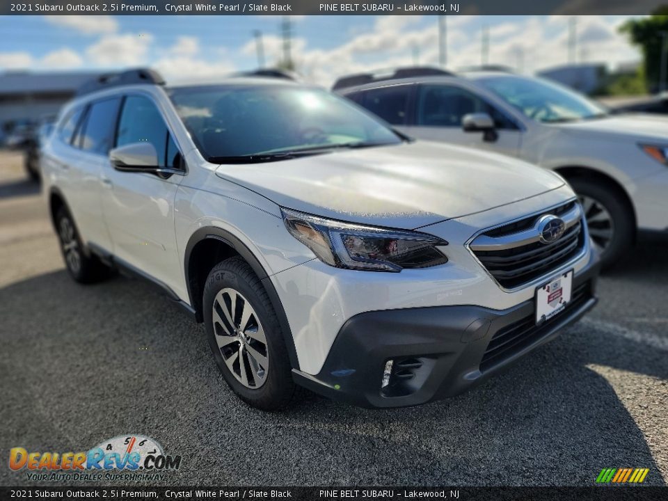 2021 Subaru Outback 2.5i Premium Crystal White Pearl / Slate Black Photo #2