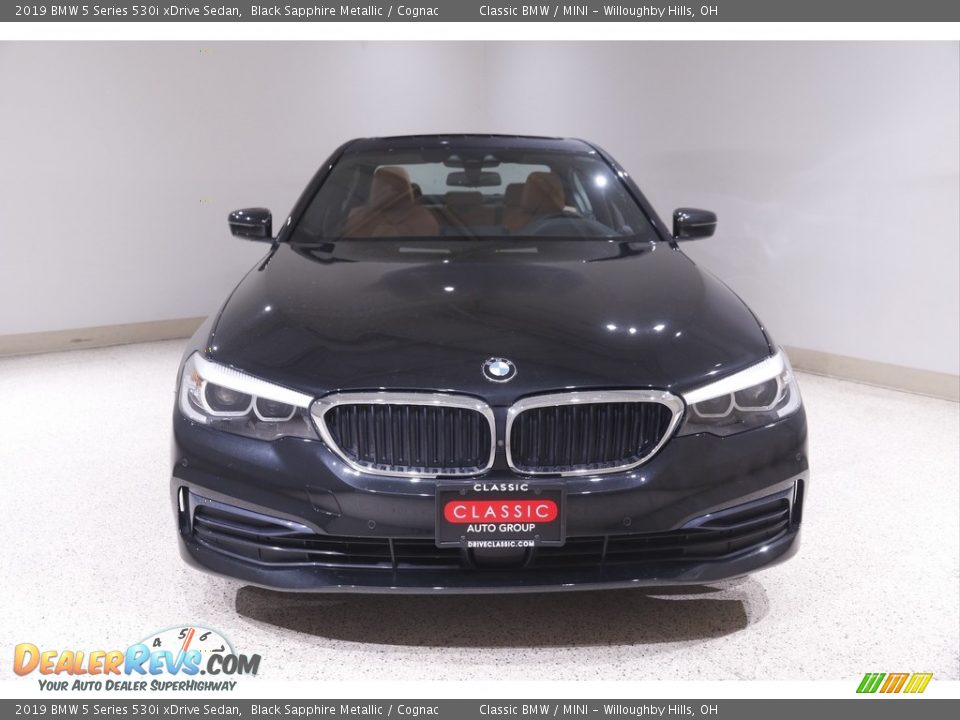 2019 BMW 5 Series 530i xDrive Sedan Black Sapphire Metallic / Cognac Photo #2
