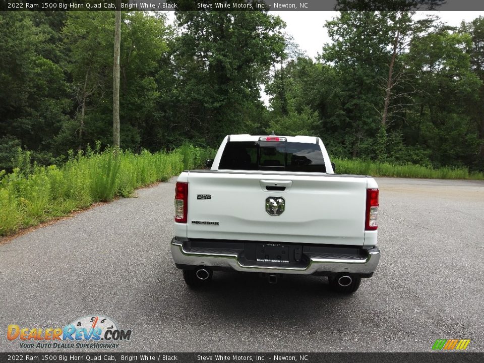 2022 Ram 1500 Big Horn Quad Cab Bright White / Black Photo #7