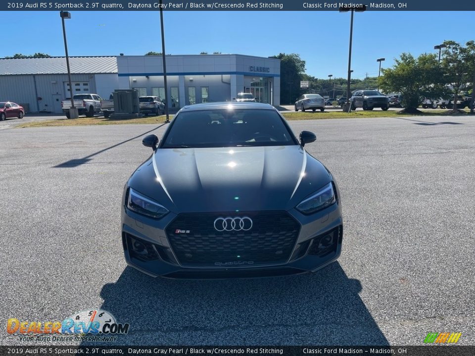 2019 Audi RS 5 Sportback 2.9T quattro Daytona Gray Pearl / Black w/Crescendo Red Stitching Photo #2