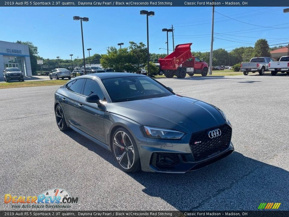 2019 Audi RS 5 Sportback 2.9T quattro Daytona Gray Pearl / Black w/Crescendo Red Stitching Photo #3