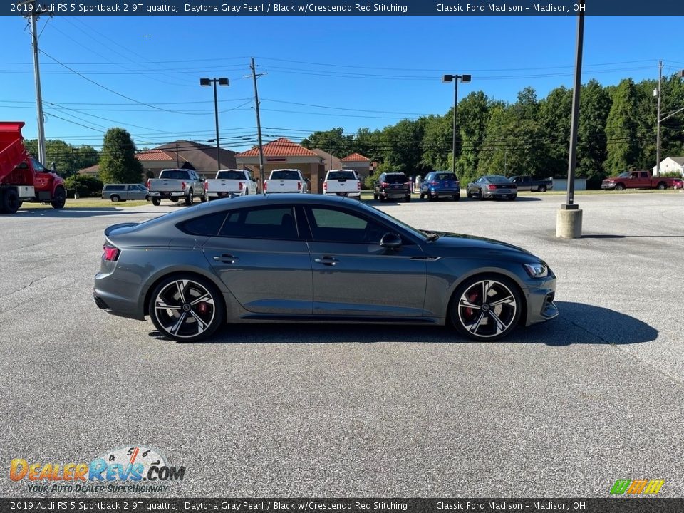 2019 Audi RS 5 Sportback 2.9T quattro Daytona Gray Pearl / Black w/Crescendo Red Stitching Photo #4