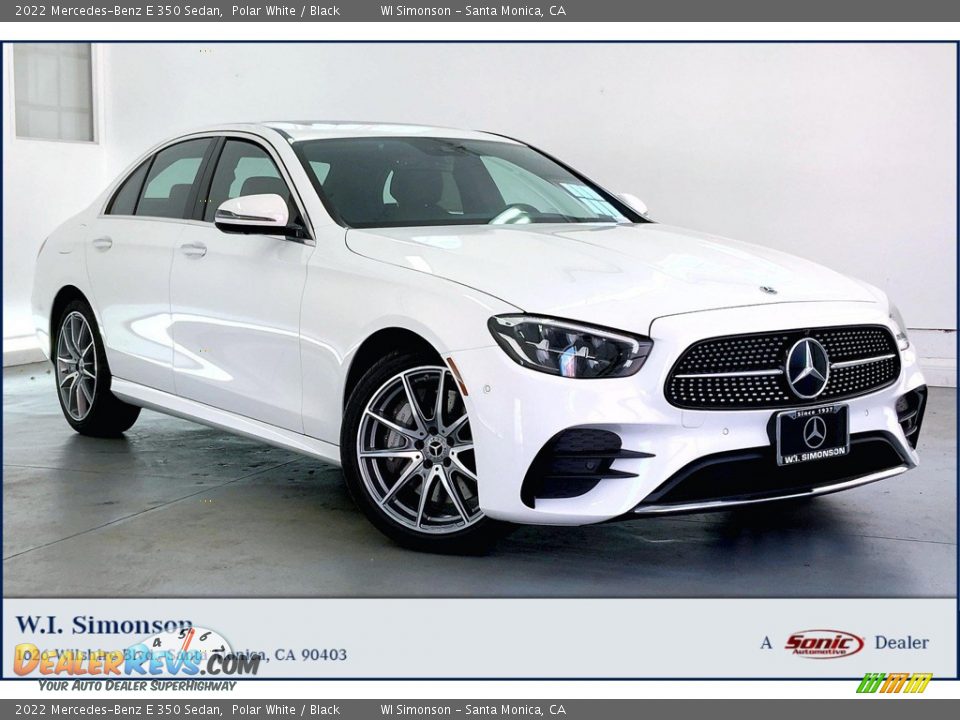 2022 Mercedes-Benz E 350 Sedan Polar White / Black Photo #1