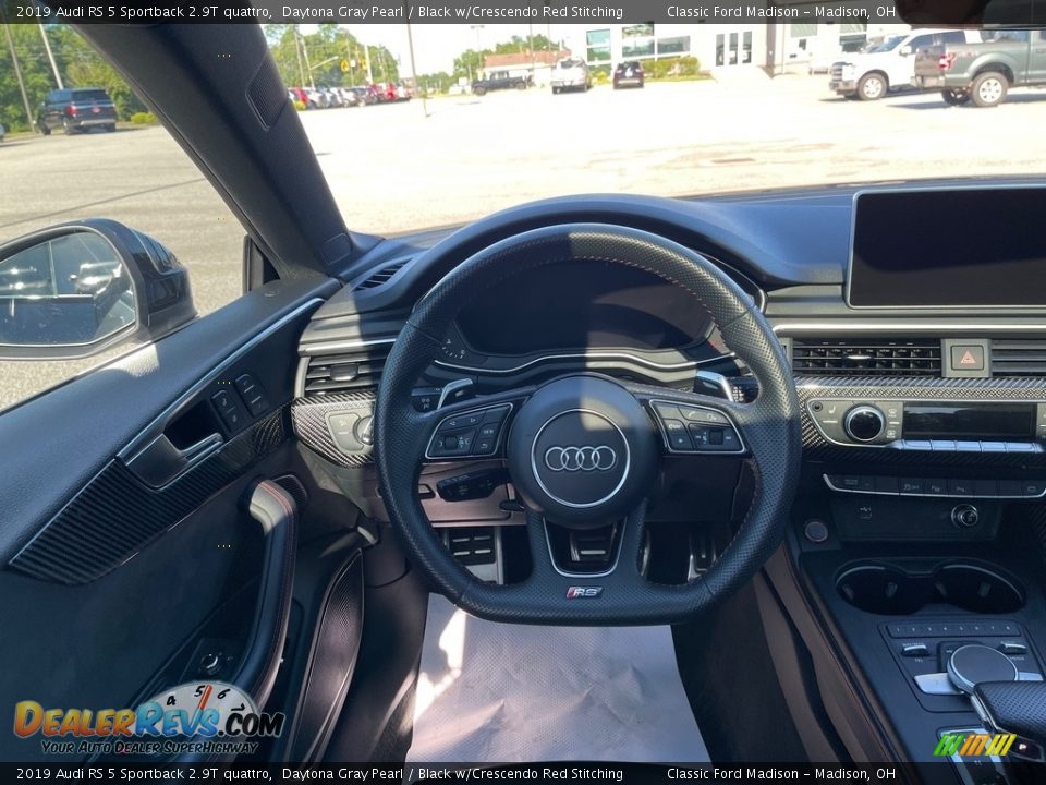 2019 Audi RS 5 Sportback 2.9T quattro Daytona Gray Pearl / Black w/Crescendo Red Stitching Photo #9