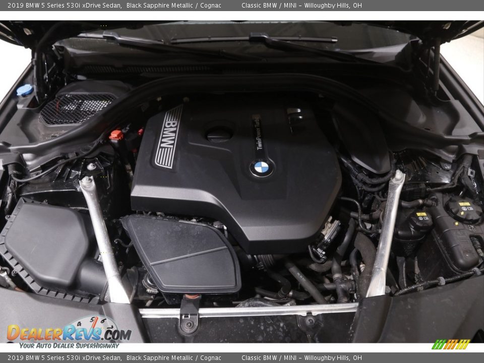 2019 BMW 5 Series 530i xDrive Sedan Black Sapphire Metallic / Cognac Photo #22