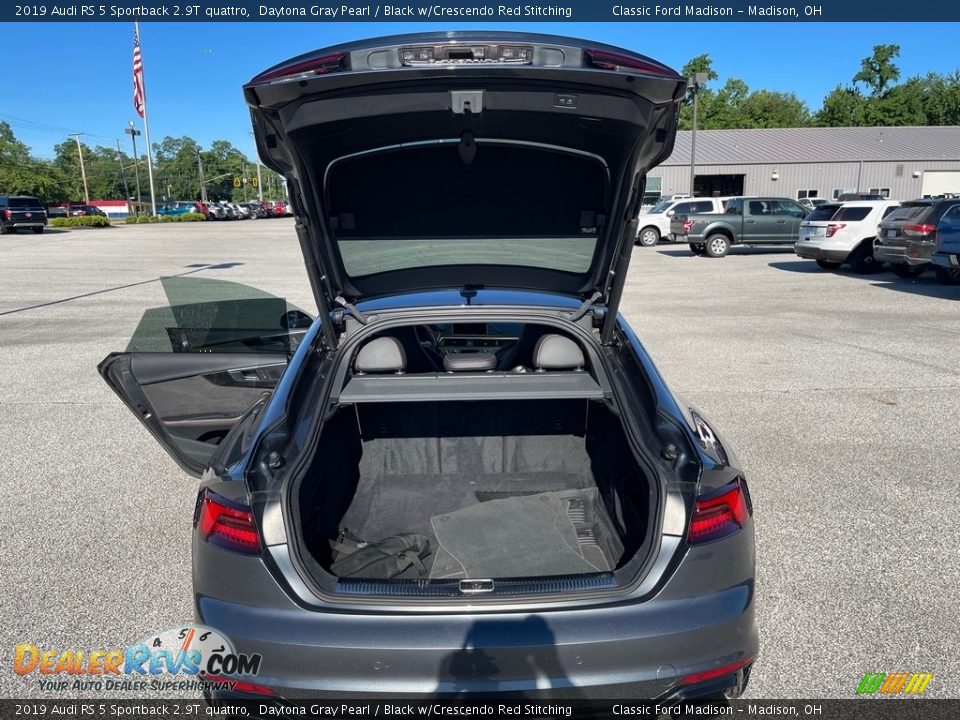 2019 Audi RS 5 Sportback 2.9T quattro Daytona Gray Pearl / Black w/Crescendo Red Stitching Photo #16