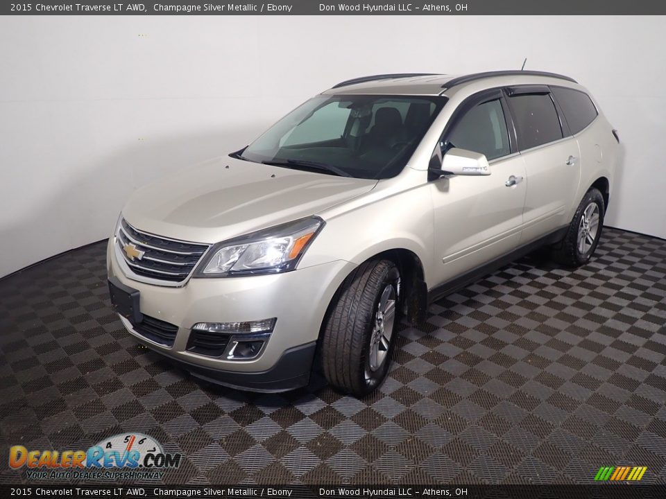 2015 Chevrolet Traverse LT AWD Champagne Silver Metallic / Ebony Photo #9