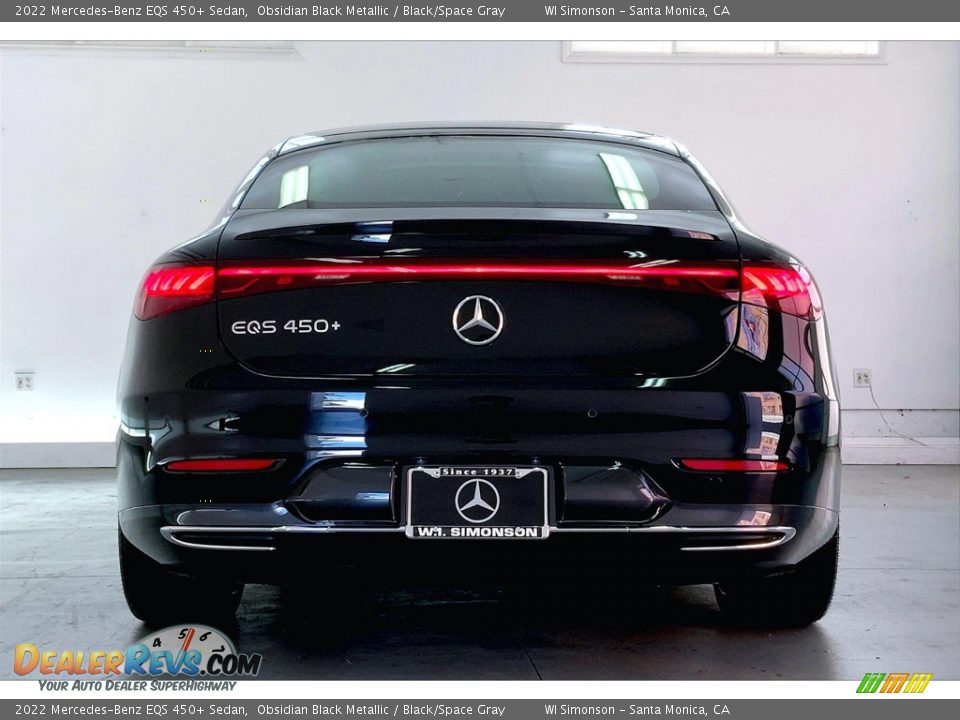 2022 Mercedes-Benz EQS 450+ Sedan Obsidian Black Metallic / Black/Space Gray Photo #3