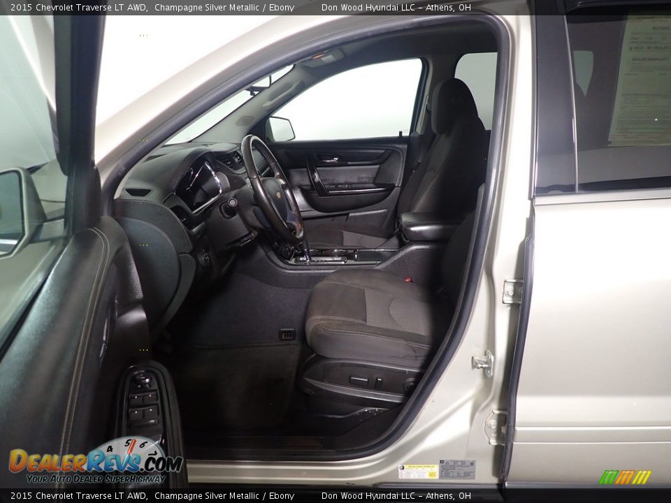 2015 Chevrolet Traverse LT AWD Champagne Silver Metallic / Ebony Photo #22