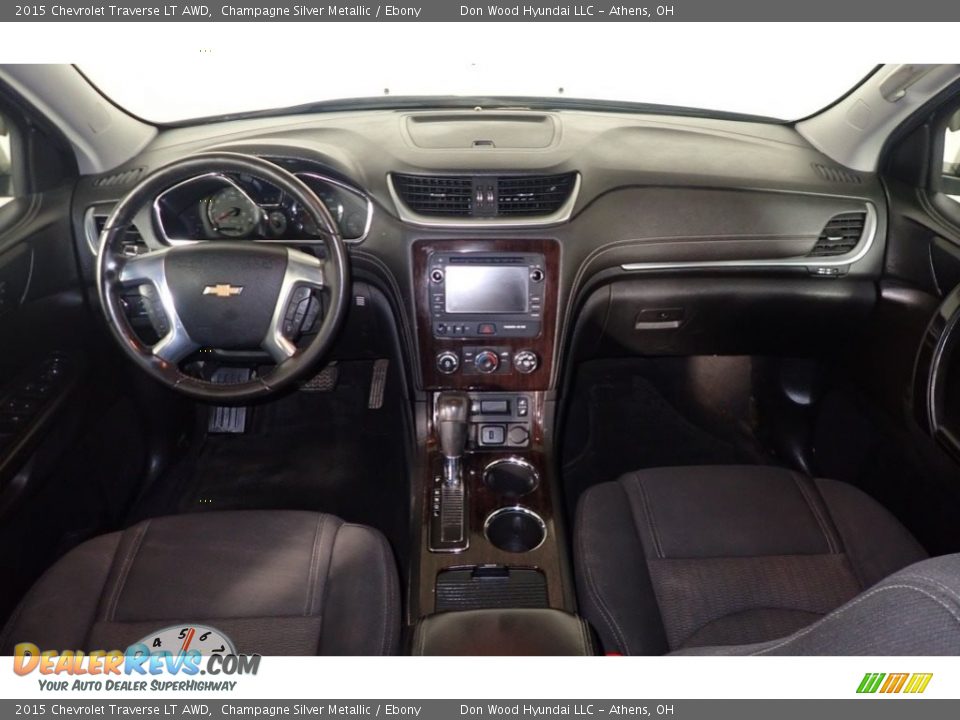 2015 Chevrolet Traverse LT AWD Champagne Silver Metallic / Ebony Photo #24