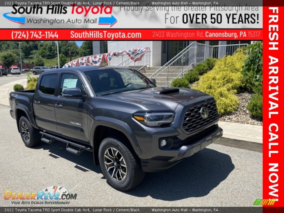 2022 Toyota Tacoma TRD Sport Double Cab 4x4 Lunar Rock / Cement/Black Photo #1