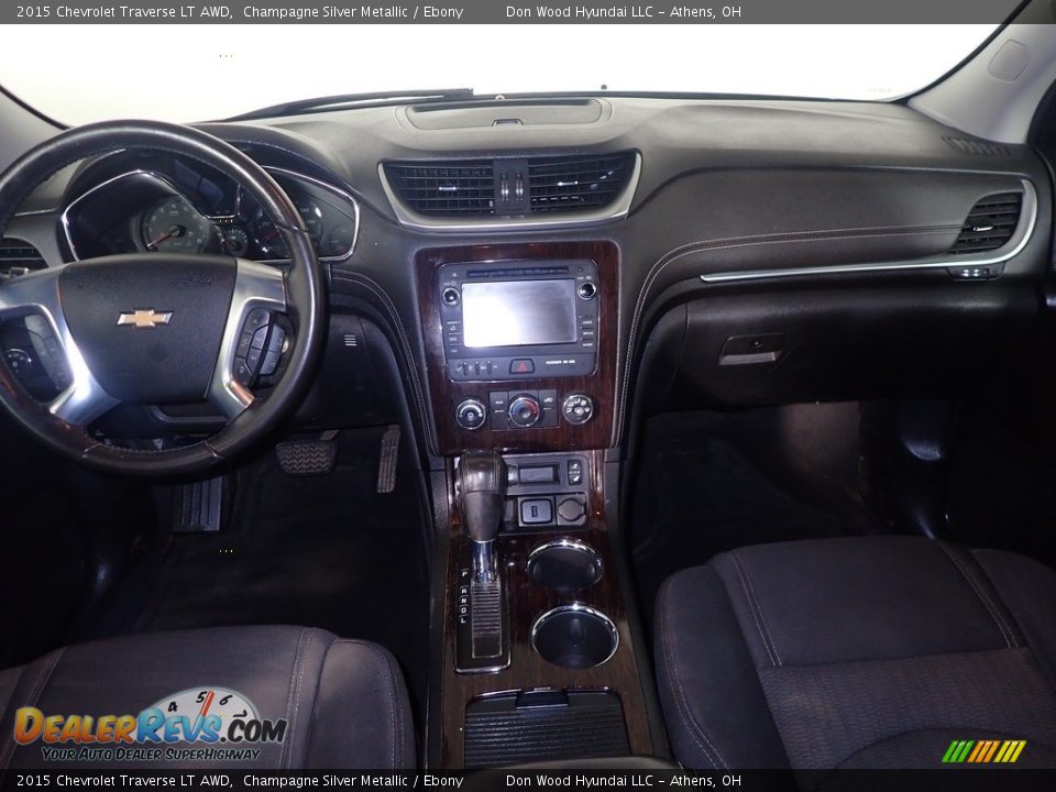 2015 Chevrolet Traverse LT AWD Champagne Silver Metallic / Ebony Photo #25