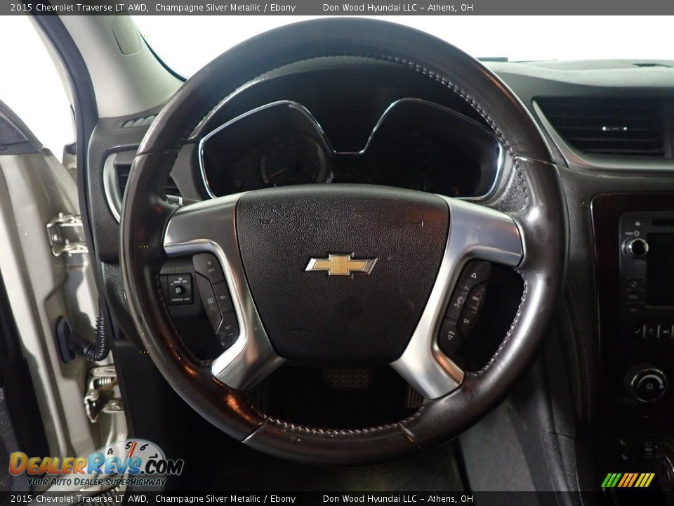 2015 Chevrolet Traverse LT AWD Champagne Silver Metallic / Ebony Photo #27