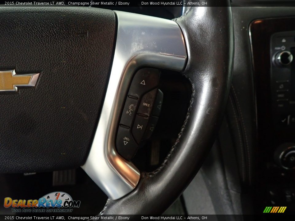 2015 Chevrolet Traverse LT AWD Champagne Silver Metallic / Ebony Photo #30