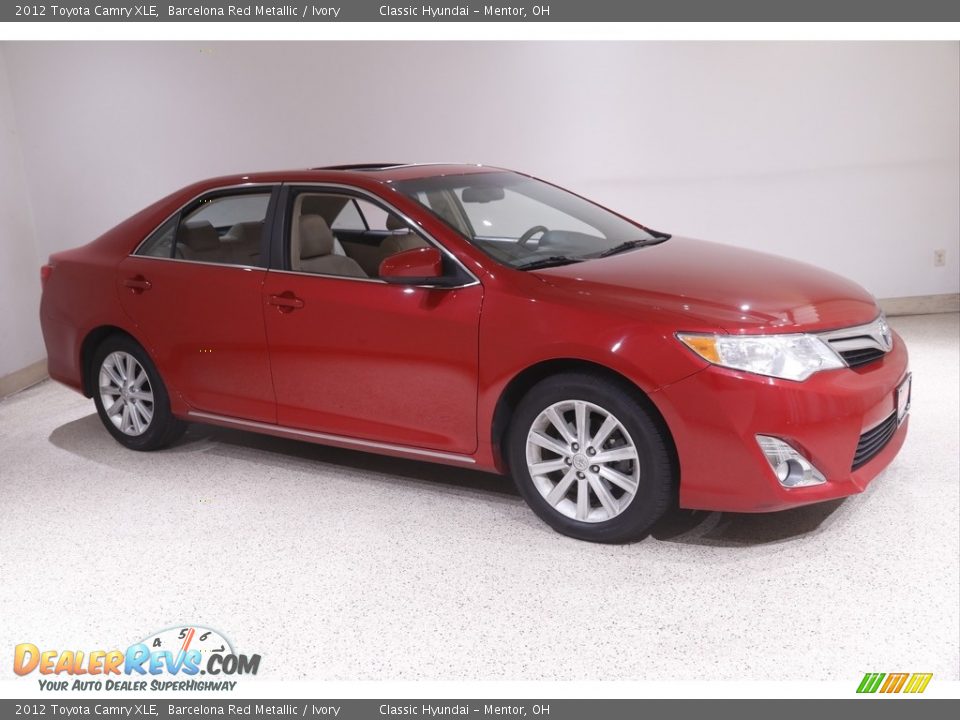 2012 Toyota Camry XLE Barcelona Red Metallic / Ivory Photo #1
