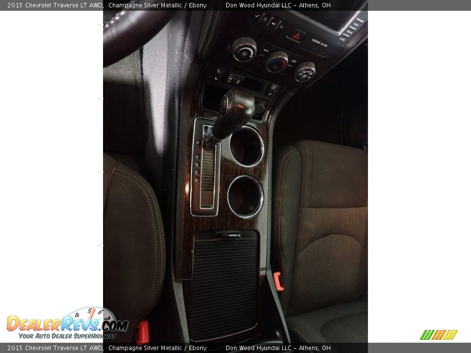 2015 Chevrolet Traverse LT AWD Champagne Silver Metallic / Ebony Photo #32