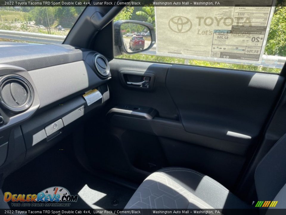 2022 Toyota Tacoma TRD Sport Double Cab 4x4 Lunar Rock / Cement/Black Photo #11