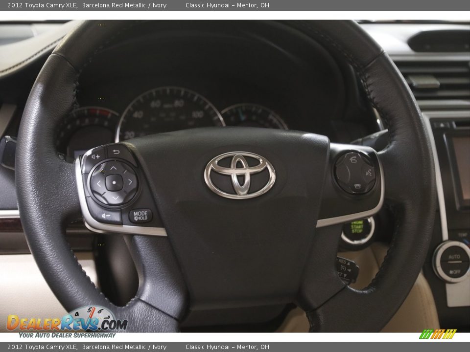 2012 Toyota Camry XLE Barcelona Red Metallic / Ivory Photo #7