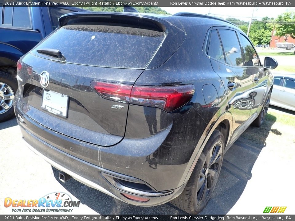 2021 Buick Envision Preferred AWD Ebony Twilight Metallic / Ebony w/Ebony Accents Photo #3